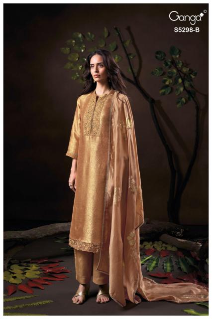 Ganga tiyasa 5298 best wholesale dress materials in india for shop